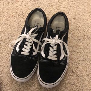 Black Vans W 8.5